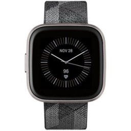 Fitbit Versa 2 3,55 Cm (1.4") Amoled 40 Mm Numérique 300 X 300 Pixels Écran Tactile Noir, Gris Wifi
