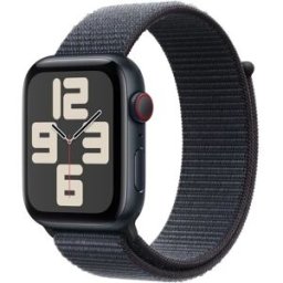 Apple Watch Se Gps + Cellular 44mm Boîtier Midnight Aluminium Bracelet Ink Sport Loop