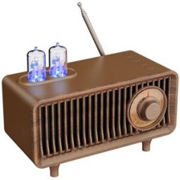 Enceinte Bluetooth Rétro Portable Son Stéréo Qualité Pro Autonomie 6h Support Fm Marron Yonis