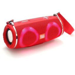 Enceinte Bluetooth Etanche Avec Lumière Rgb Autonomie 10h Son Stéréo 360° Support Fm Rouge Yonis