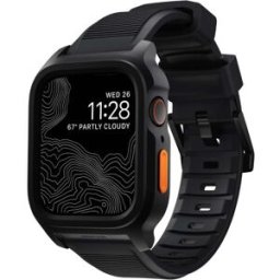 Bracelet-boîtier Nomad Rigide Apple Watch 45mm Noir