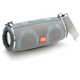 Enceinte Bluetooth Etanche Avec Lumière Rgb Autonomie 10h Son Stéréo 360° Support Fm Gris Yonis