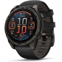 Garmin Fenix 8 3,56 Cm (1.4") Amoled 47 Mm Numérique 454 X 454 Pixels Écran Tactile Noir Wifi Gps (satellite)