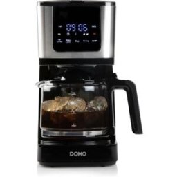 DOMO Cafetiere Filtre - Do733k - 900 W - 4 A 10 Tasses - Ecran Lcd - 3 Intensités - Noir