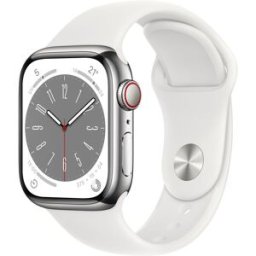 Apple Watch Series 8 Oled 41 Mm Numérique 352 X 430 Pixels Écran Tactile 4g Argent Wifi Gps (satellite)