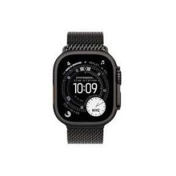 Watch Apple Watch Ultra 3 Gps + Cellular 49mm Boitier En Titane Noir Avec Bracelet Milanais Titane Noir Medium