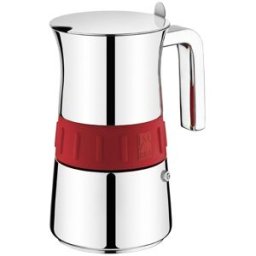 Bra 170568 Machine À Café Manuelle Cafetière À Moka Rouge, Acier Inoxydable