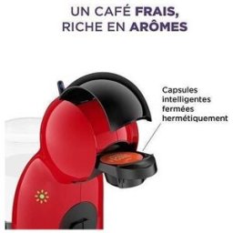 Cafetière Expresso Machine A Café Capsules Krups Dolce Gusto Piccolo Xs Kp1a3510- 15 Bars - Noir Et Rouge
