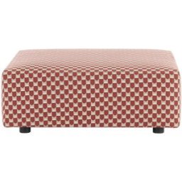 Kartell - Pouf d'extérieur Plastics - Rouge - Tissu outdoor - Designer Piero Lissoni