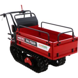 AgriEuro Premium Brouette motorisée à chenilles extensible Ranger M570-E - Moteur Honda GX200 - Démarrage électrique