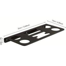INF Support mural pour raquettes de tennis - Présentoir vertical en fer, rangement gain de place noir