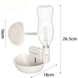 INF Distributeur d'eau suspendu pour cages - Double filtration, remplissage automatique et buse en acier inoxydable 304