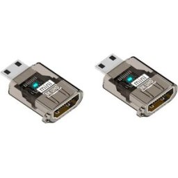 INF Adaptateur USB-C mâle vers HDTV femelle (lot de 2) – 8K@60Hz HDMI 2.1 avec HDR 12-bit, boîtier PC Le noir