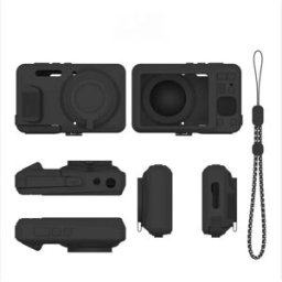 INF Étui de protection en silicone compatible avec Kodak PIXPRO FZ55 - Antichoc, Antipoussière Le noir