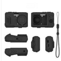 INF Étui silicone de protection compatible avec Kodak PIXPRO FZ45 - Antichoc et antipoussière, couleurs variées Le noir