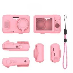 INF Étui silicone de protection compatible avec Kodak PIXPRO FZ45 - Antichoc et antipoussière, couleurs variées Rose