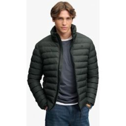 Superdry Homme Veste Fuji Estate Matelassée Coupe Ajustée Navy Taille: S
