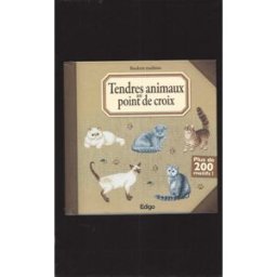 Coffret 1.500 motifs au point de croix : animaux, abécédaires, fleurs et bouquets brigitte roquemont Edigo