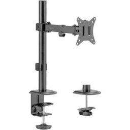 LogiLink BP0171 Support de table pour écran 1 Écran(s) noir rotatif, réglable en hauteur, inclinable, rotatif, mobile