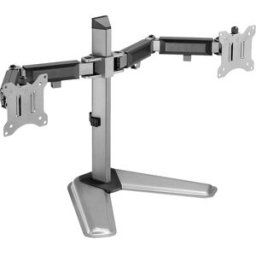 My Wall HL 56-2 L Support sur pied pour écran 2 Écran(s) 43,2 cm (17) - 81,3 cm (32) argent réglable en hauteur, rotatif
