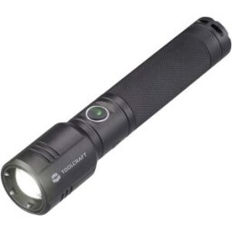 TOOLCRAFT TO-7838454 LED SMD Lampe de poche réglable, avec interface USB, avec mode stroboscope à batterie 1000 lm 35 h 194 g