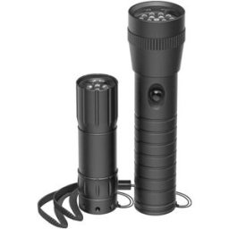 Hama LED-Taschenlampe FL-DUO, mit Batterien, Aluminium, 2er-Set 00228612 Lampe de poche