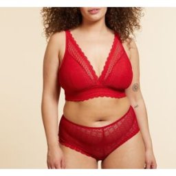 Etam - Soutien-gorge sans armatures pad amovible n°8 Cherie Cherie rouge 85 E