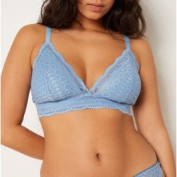 Etam - Soutien-gorge sans armatures pad amovible n°8 Idole bleu T.80A