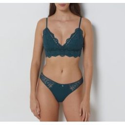 Etam - Soutien-gorge sans armatures pad amovible n°8 Success vert 100 E