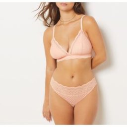 Etam - Soutien-gorge sans armatures pad amovible n°8 Idole abricot 85 D