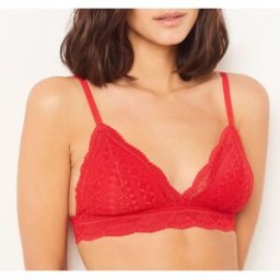 Etam - Soutien-gorge sans armatures pad amovible n°8 Idole rouge 90 D