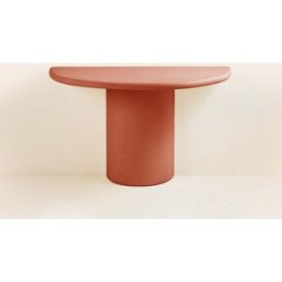 MADURA Console Murale Eliz Terre cuite - ORANGE 120x60xH75 cm