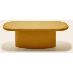 MADURA Table Basse Calix Terre d'ocre - JAUNE 110x50xH38 cm
