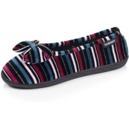 Isotoner - Chaussons Ballerines Femme Rayures canard rayures canard 41 Femme