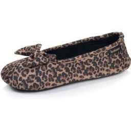 Isotoner - Chaussons Ballerines Femme Léopard foncé léopard beige 39/40 Femme