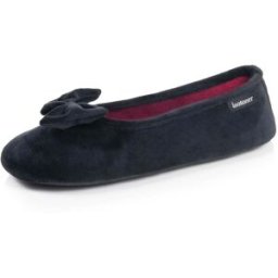 Isotoner - Chaussons Ballerines Femme Noir rayures noir 39/40 Femme