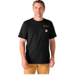 Carhartt T-shirt à Manches Courtes Irvine Relaxed Hard Work Black M Homme