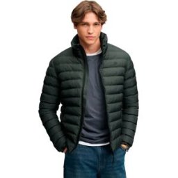 Superdry Veste Fuji Estate Padded Olive / Navy Check XL Homme