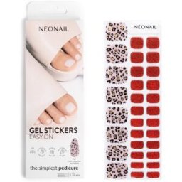 NEONAIL Easy On Gel Stickers Autocollants pour ongles avec une lampe UV/LED teinte P01 32 pcs