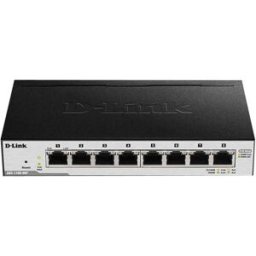 D-Link 8 Ports Poe Gigabit Smart Managed Black One Size unisex