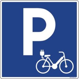 Panneau parking vélo électrique