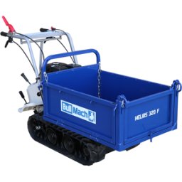 Brouette à moteur à chenilles BullMach Helios 320 F avec ridelles ouvrables - Charge 320 kg