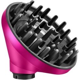 INF Embout diffuseur pour baguette bouclante et brosse de nettoyage, compatible avec Dyson Airwrap - embout Wave Curl et Rose rouge
