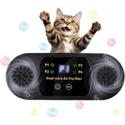 INF Purificateur d'air 3-en-1 pour animaux - Ion négatif, Oxygène actif & Plasma, Sans filtre, Vitesses réglables