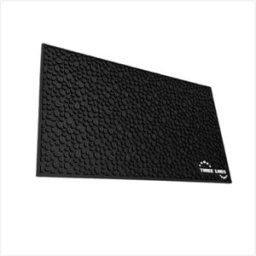 INF Tapis Isolant Anti-Brûlure en Silicone Motif Grains de Café, Egouttoir de Bar Le noir