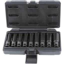 KS TOOLS - Jeu de 9 douilles TORX femelles à chocs KS , E10-E11-E12-E14-E16-E18-E20-E24 - 515.1050