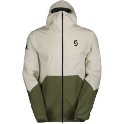Veste imperméable SCOTT Jacket M's Explorair Light Dryo 2.5L (Cotton White/hay Green) Homme XXL