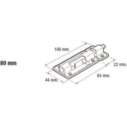 Cofan Broche De Base 80 Mm 15 Unités Chromed One Size