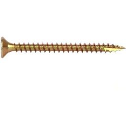 Cofan Vis à Bois Aggloméré à Tête Fraisée Din 7505a T30 M6x200 Mm 100 Unités Yellow Zinc One Size
