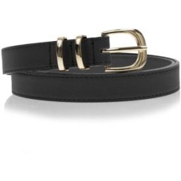Isotoner - Ceinture Femme Noir en cuir noir 95cm Femme